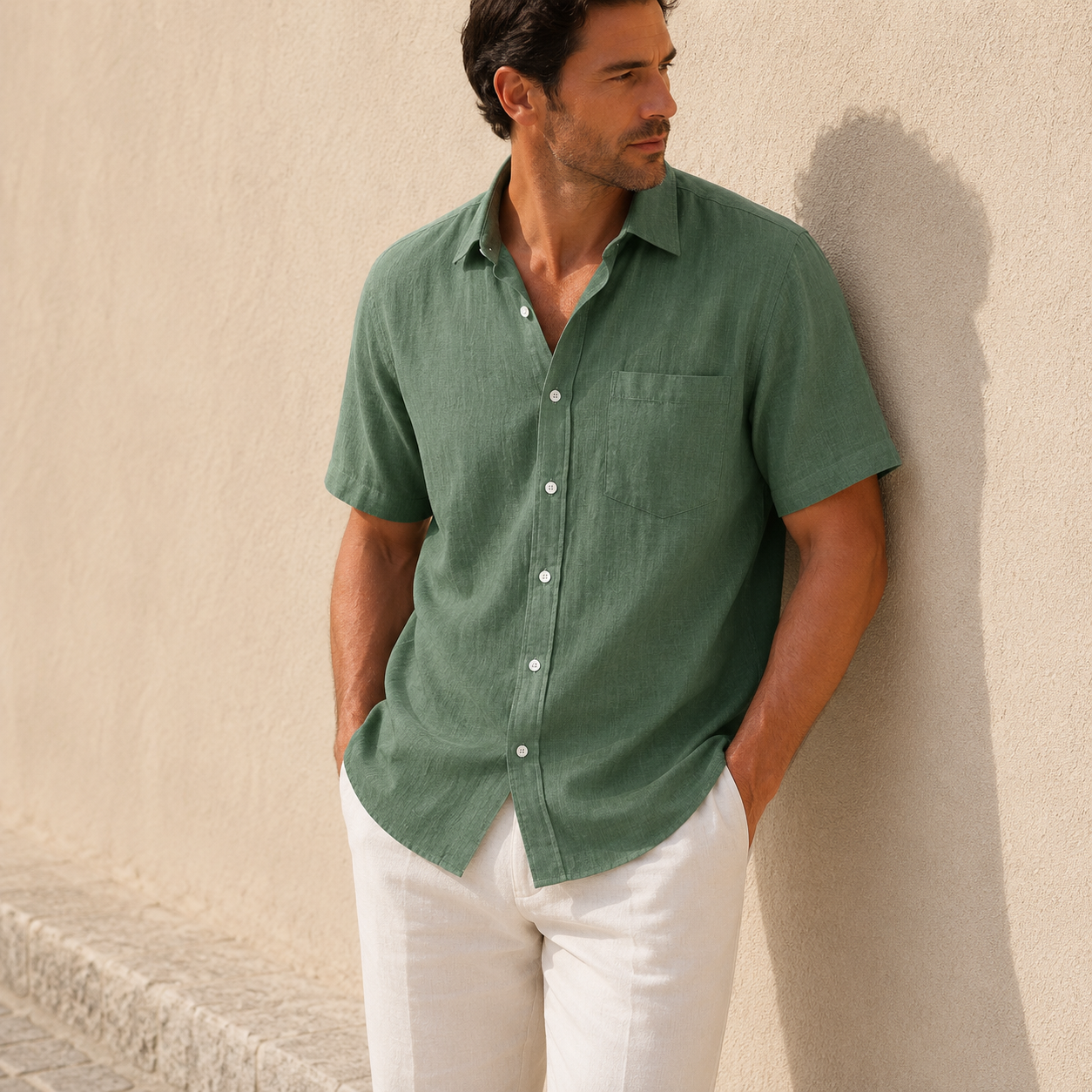 Men's Textured Short Sleeve Shirt