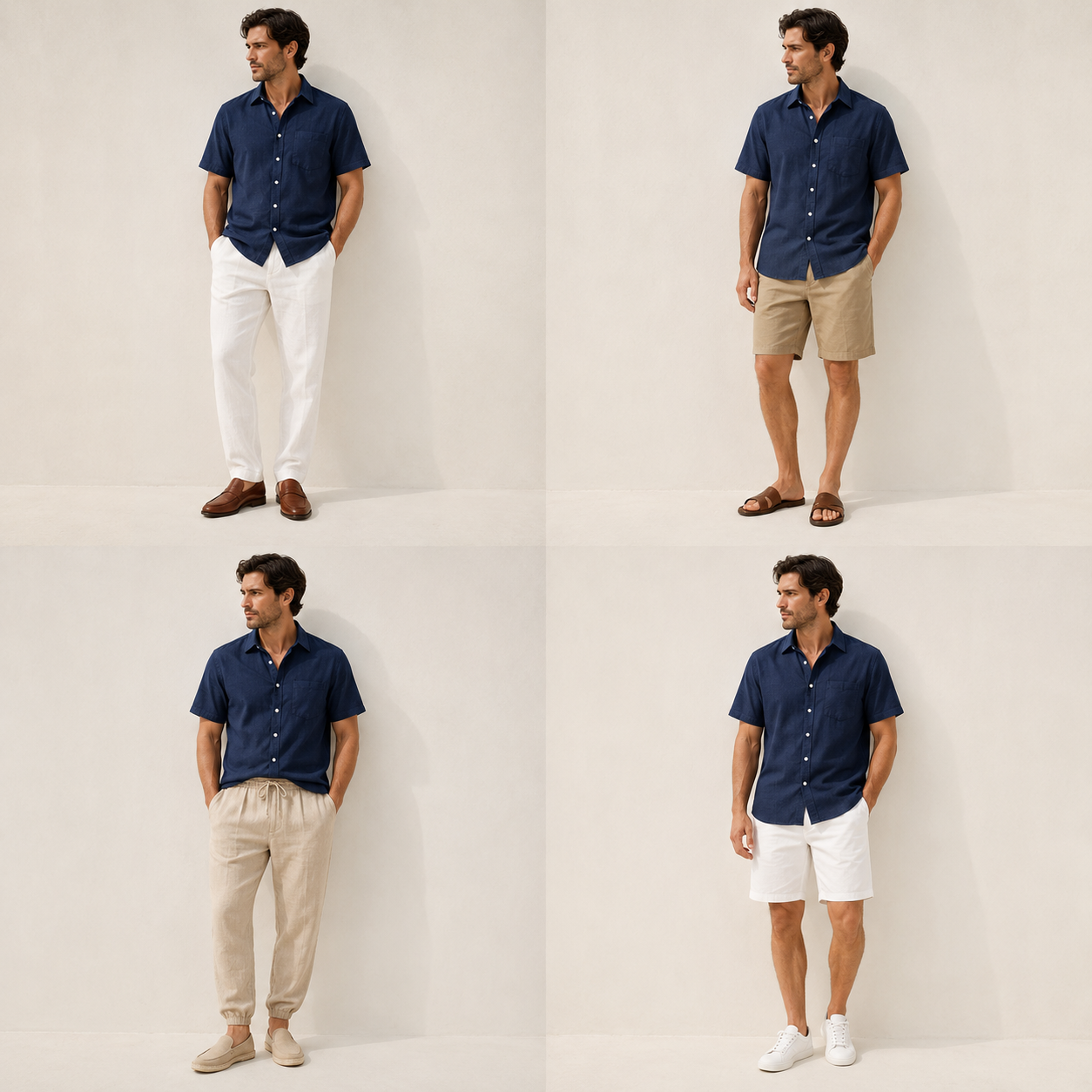 Men's Textured Short Sleeve Shirt
