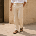 Men’s Portofino Relaxed Linen Pants - VogueTale