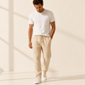 Men’s Relaxed Linen Blend Pants - VogueTale