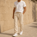 Men’s Relaxed Linen Blend Pants - VogueTale