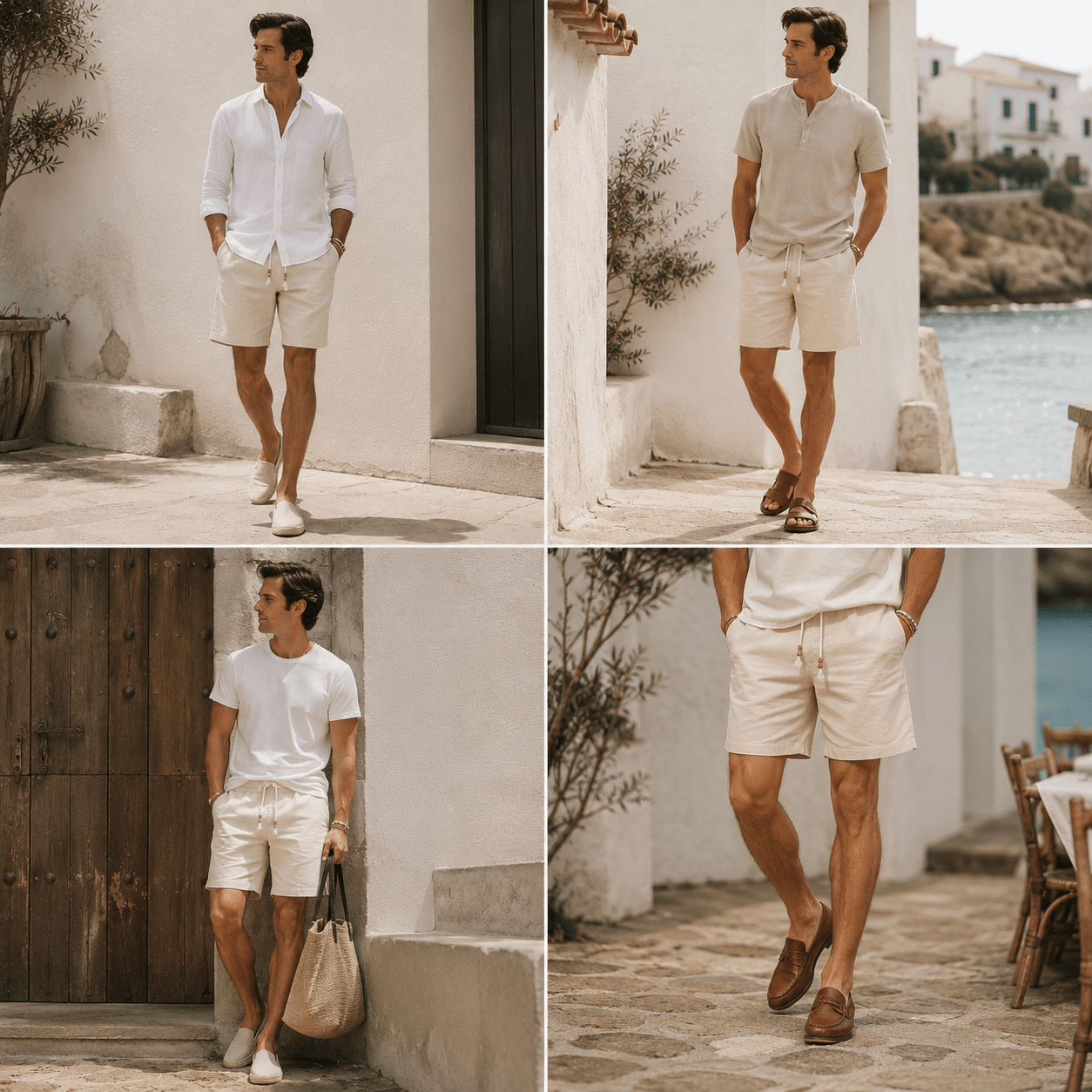 Men’s Riviera Linen Shorts - VogueTale