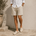 Men’s Riviera Linen Shorts - VogueTale