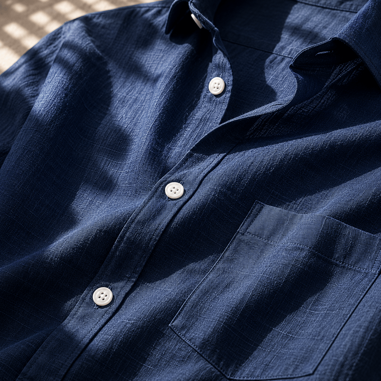 Men's Textured Short Sleeve Shirt - VogueTale