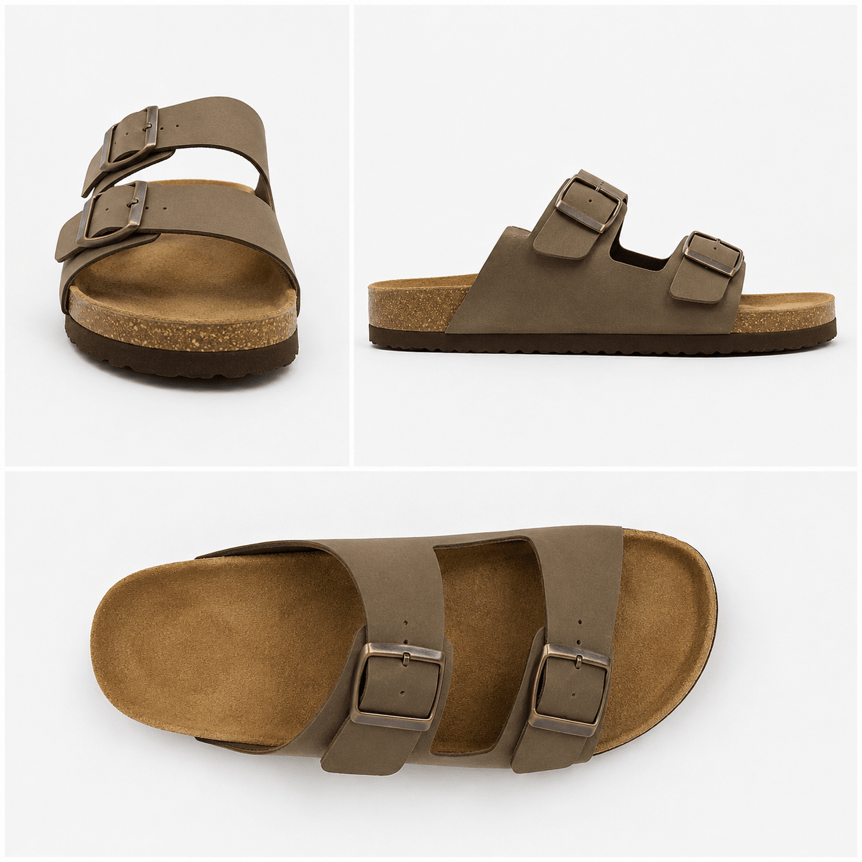 Riviera Cork Footbed Sandals - VogueTale