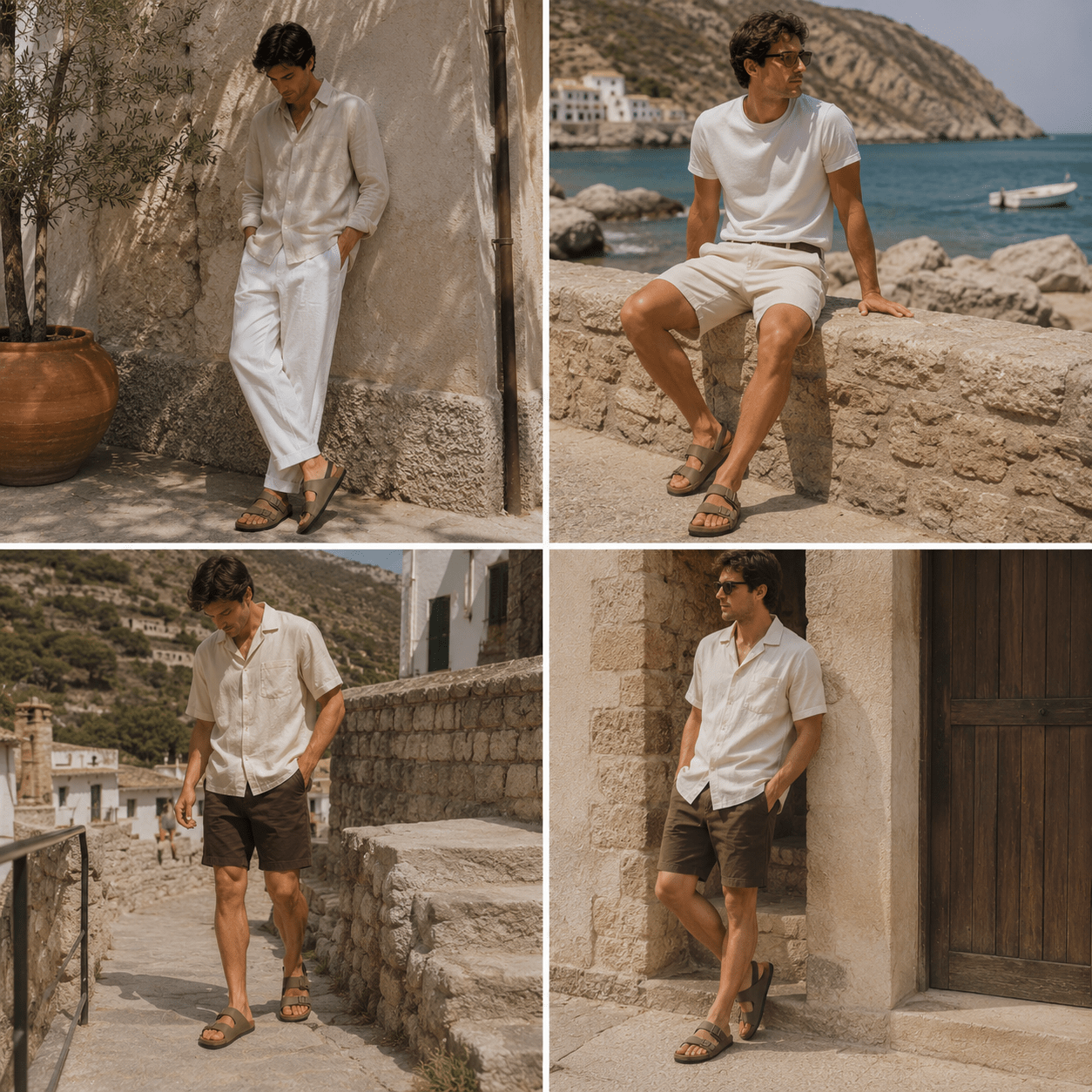 Riviera Cork Footbed Sandals - VogueTale