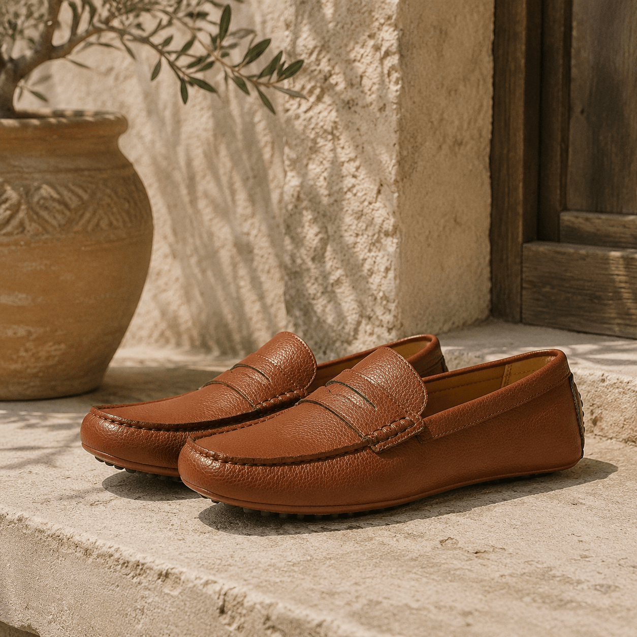Riviera Suede Driving Loafers - VogueTale