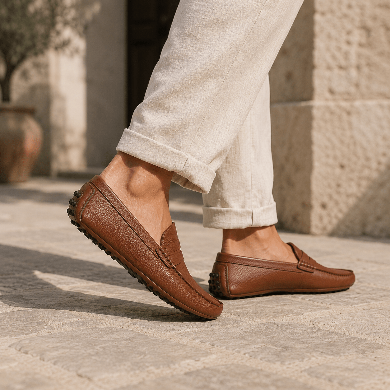 Riviera Suede Driving Loafers - VogueTale